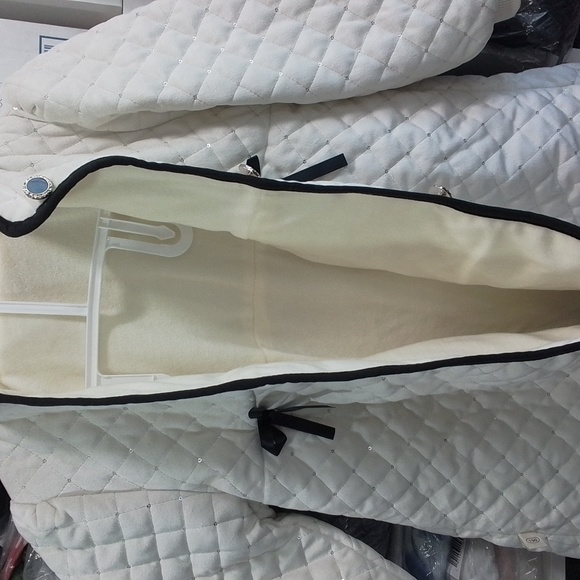 NEW Quilted Ivory Girls Coat Sz 7-8 - Picture 12 of 16